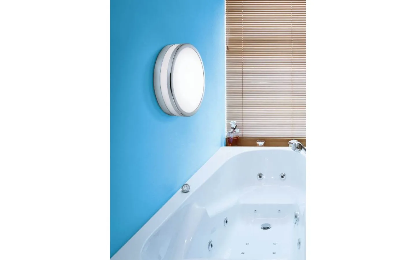 Badrumslampor Tak-Eglo Palermo Plafond 30cm LED 3000K 24W Krom IP44