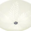 Hall & Trappa|Plafonder-Aneta Palmblad Plafond 42cm Vit/Stål