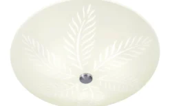 Hall & Trappa|Plafonder-Aneta Palmblad Plafond 42cm Vit/Stål