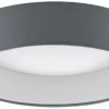 Plafonder-Eglo Palomaro Plafond 32cm LED 3000K 10,8W Grå