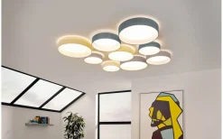 Plafonder-Eglo Palomaro Plafond 32cm LED 3000K 10,8W Grå