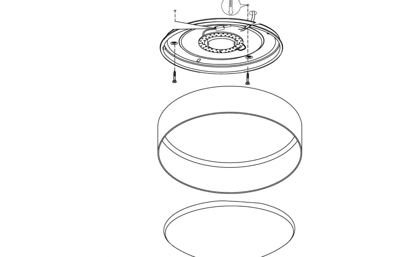 Plafonder-Eglo Palomaro Plafond 32cm LED 3000K 10,8W Grå