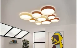 Plafonder-Eglo Palomaro Plafond 32cm LED 3000K 10,8W Grå