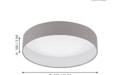 Plafonder < Eglo Palomaro Plafond 40,5cm LED 3000K 18W Vit