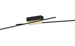 Plafonder < Eglo Panagria Plafond 93,5cm LED 3000K 26W Svart/Natur