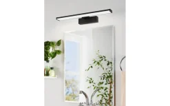 Badrumslampor Vägg-Eglo Pandella 1 Spegelbelysning 40cm LED 4000K 7,4W Svart IP44