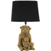 Bordslampor < Mauro Ferretti Paolo Bordslampa Hundar 43,8cm Guld/Svart