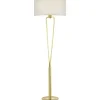 Golvlampor < Trio Lighting Paris II Golvlampa E27 matt mässing