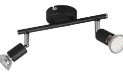 Takspot Med 2 Lampor < Reality Paris Spotlight 2-delad GU10 mattsvart