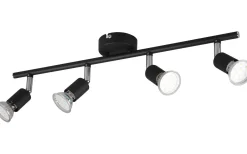 Avlånga Takspotlights|Takspot Med Minst 4 Lampor < Reality Paris Spotlight 4-delad GU10 mattsvart
