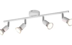 Avlånga Takspotlights|Takspot Med Minst 4 Lampor-Reality Paris Spotlight 4-delad GU10 mattvit