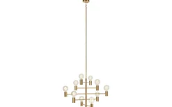 Kök & Matplats|Stora Taklampor Ø70-150 Cm-Markslojd Paris Taklampa 73cm 10L Mässing