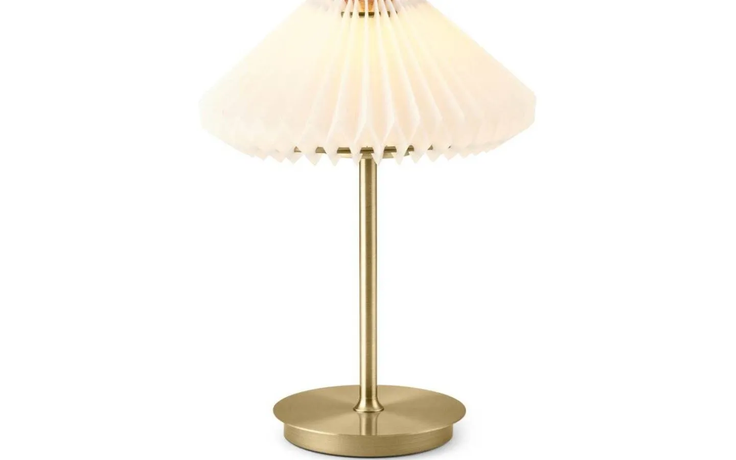 Uppladdningsbara Lampor Inomhus|Bordslampor-Halo Design Paris Uppladdningsbar Bordslampa 28cm Mässing/Vit