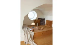 Uppladdningsbara Lampor Inomhus|Bordslampor-Halo Design Paris Uppladdningsbar Bordslampa 28cm Svart/Vit