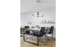 Stora Taklampor Ø50-69 Cm < Reality Parma Taklampa 50cm LED krom 4000K