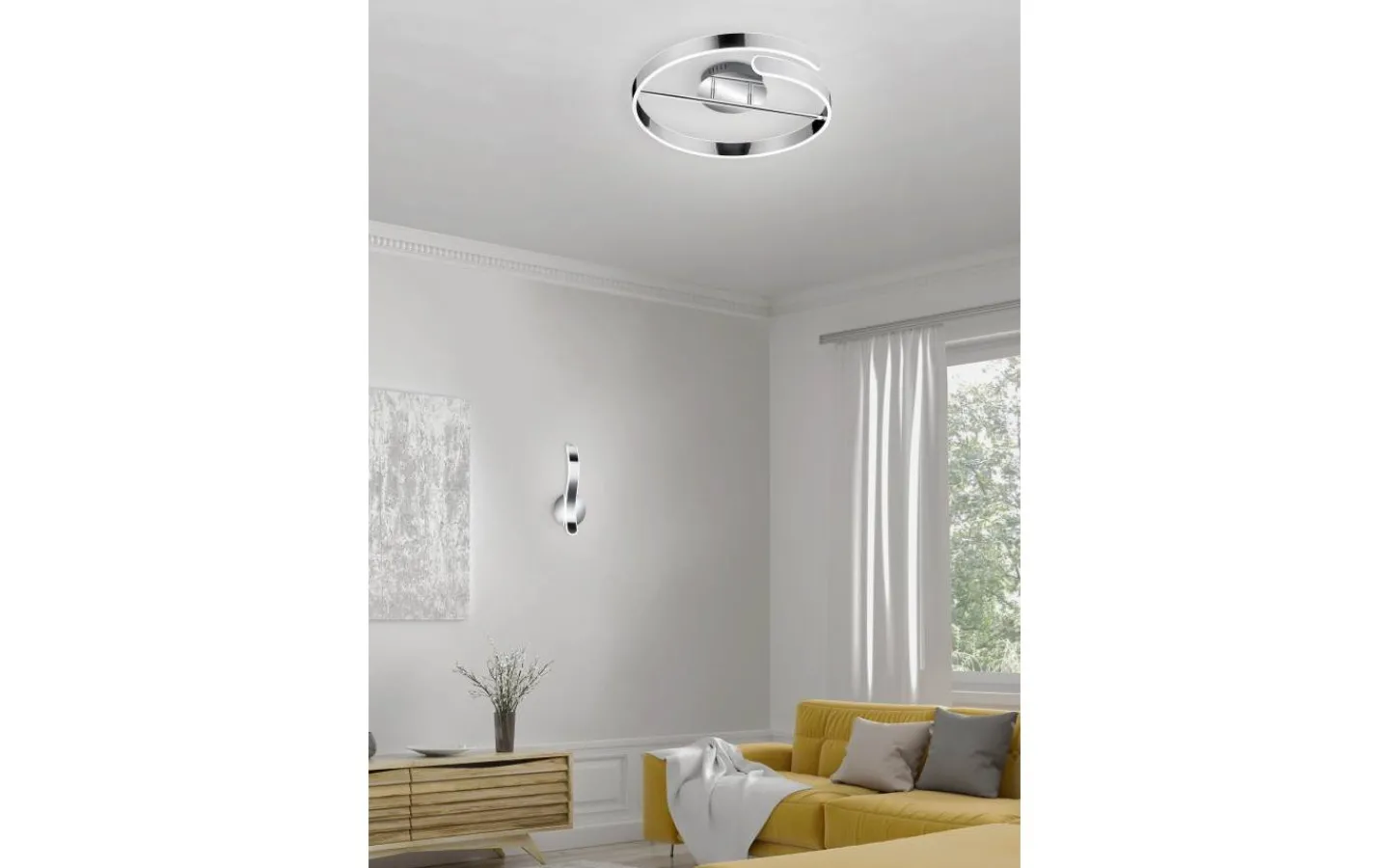 Lampetter < Reality Parma Vägglampa LED krom 4000K
