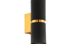 Lampetter < Eglo Passa Vägglampa LED 3000K 2x3W Guld/Svart