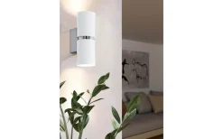 Lampetter < Eglo Passa Vägglampa LED 3000K 2x3W Krom/Vit