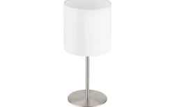 Bordslampor-Eglo Pasteri Bordslampa 40cm Nickel/Vit