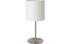 Bordslampor-Eglo Pasteri Bordslampa 40cm Nickel/Vit