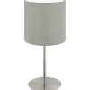 Bordslampor-Eglo Pasteri Bordslampa 40cm Nickel/Taupe