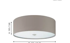Plafonder < Eglo Pasteri Plafond Ø47,5cm Brun