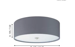 Plafonder < Eglo Pasteri Plafond Ø47,5cm Grå