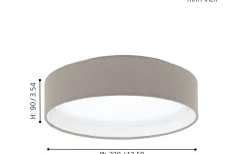Plafonder < Eglo Pasteri Plafond 32cm LED 3000K 10,8W Brun