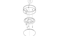 Plafonder-Eglo Pasteri Plafond 32cm LED 3000K 10,8W Vit