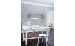 Avlånga Taklampor < Eglo Pasteri Taklampa 100cm Grå/Nickel
