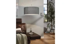 Stora Taklampor Ø50-69 Cm < Eglo Pasteri Taklampa 53cm Grå/Nickel