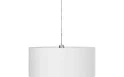 Stora Taklampor Ø50-69 Cm-Eglo Pasteri Taklampa 53cm Vit/Nickel
