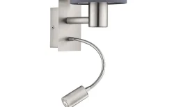 Läslampor-Eglo Pasteri Vägglampa LED 3000K 3,5W Nickel/Grå