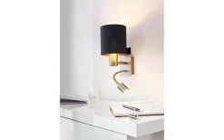 Läslampor < Eglo Pasteri Vägglampa LED 3000K 3,5W Nickel/Svart