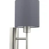 Lampetter-Eglo Pasteri Vägglampa Nickel/Grå