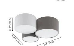 Plafonder-Eglo Pastore Plafond 61cm Färgmix