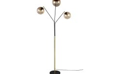 Golvlampor|Golvläslampor < Trio Lighting Paxton Golvlampa 3xE27 matt svart/guld