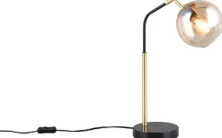 Skrivbordslampor < Trio Lighting Paxton Skrivbordslampa E27 matt svart/guld