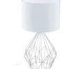 Bordslampor < Eglo Pedregal Bordslampa 65cm Krom/Vit