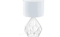 Bordslampor < Eglo Pedregal Bordslampa 65cm Krom/Vit