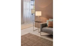 Bordslampor < Eglo Pedregal Bordslampa 65cm Krom/Vit