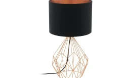 Bordslampor-Eglo Pedregal Bordslampa 65cm Svart/Koppar