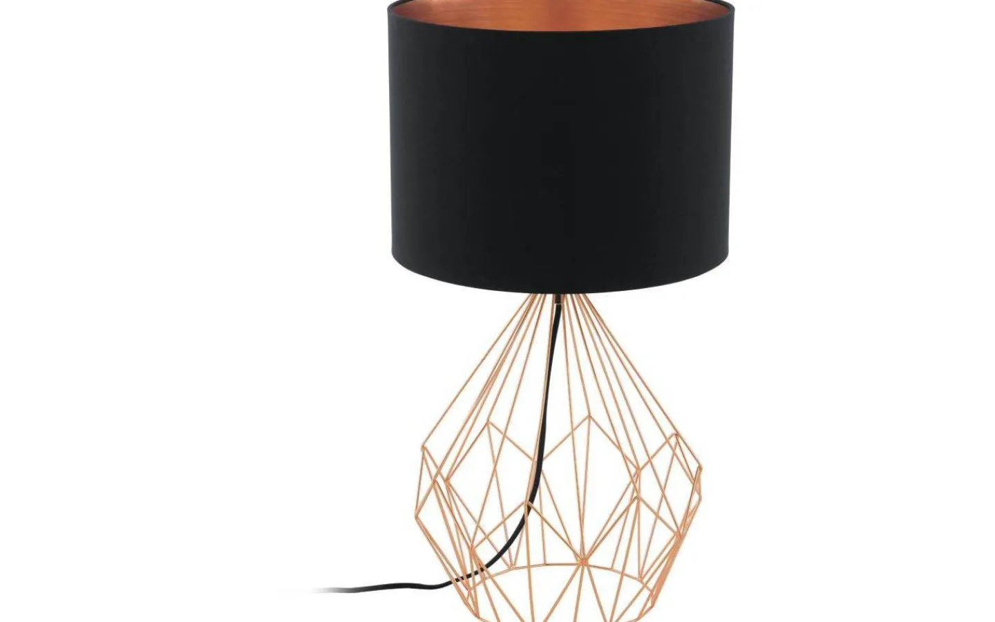Bordslampor-Eglo Pedregal Bordslampa 65cm Svart/Koppar