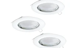 Spotlights Med Utbytbar Ljuskälla-Eglo Peneto Spotlight 3-Pack GU10 LED 3000K 3x2,8W Vit