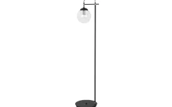 Golvlampor-Hallbergs Perla Golvlampa 155cm Silver/Svart
