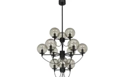 Kök & Matplats|Stora Taklampor Ø70-150 Cm-Hallbergs Perla 12 Taklampa 115cm Black Edition