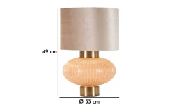Bordslampor-Mauro Ferretti Perly Bordslampa 49cm Beige/Grå