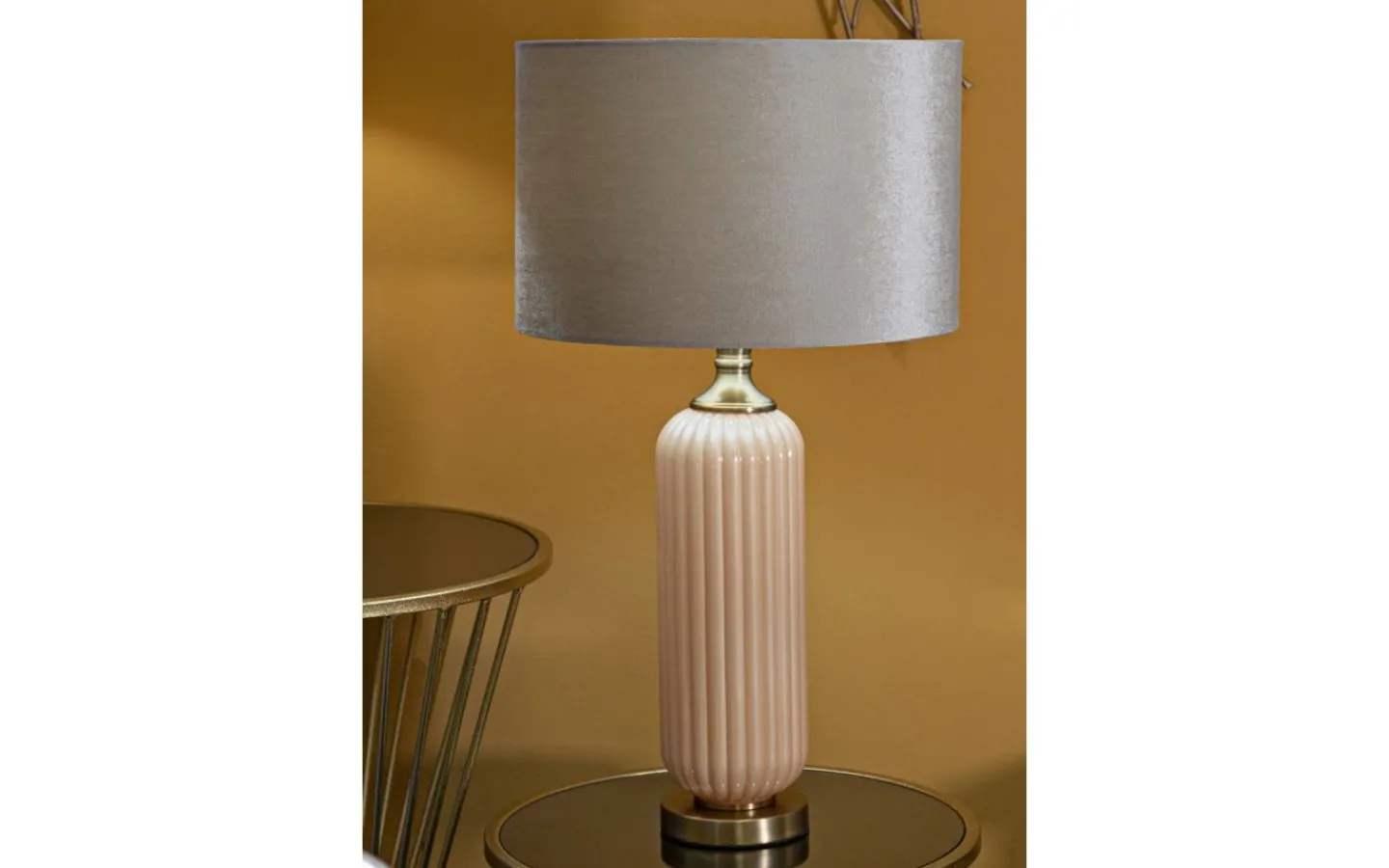 Bordslampor-Mauro Ferretti Perly Bordslampa 64cm Beige/Grå