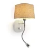 Läslampor < Rendl Perth Sänglampa Beige/Krom