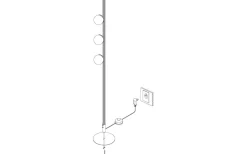 Golvlampor < Eglo Phianeros Golvlampa 140cm LED 3000K 12W Svart